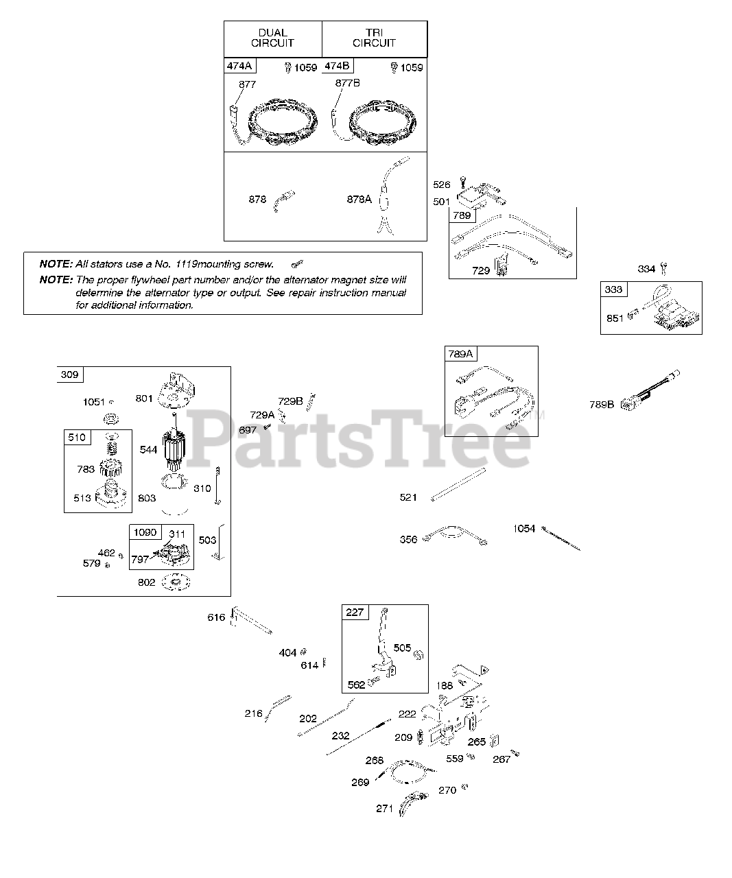 Briggs & Stratton 283H070399E1 Briggs & Stratton Vertical Engine