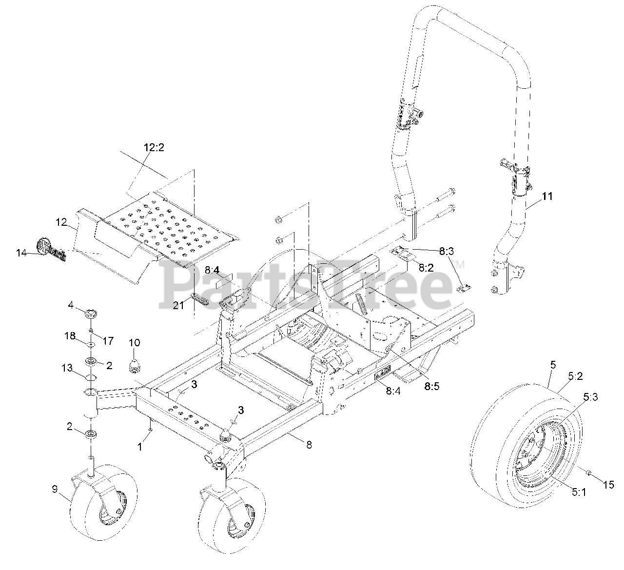 Exmark RAE708GEM48300 Exmark 48" Radius ESeries ZeroTurn Mower