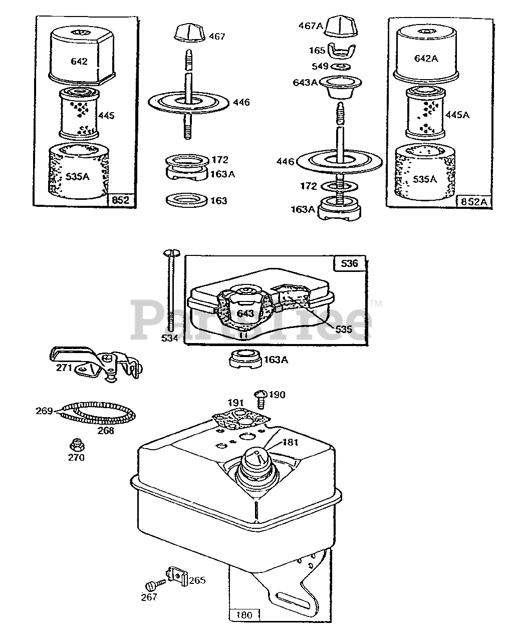 Briggs & Stratton 80202211201 Briggs & Stratton Horizontal Engine