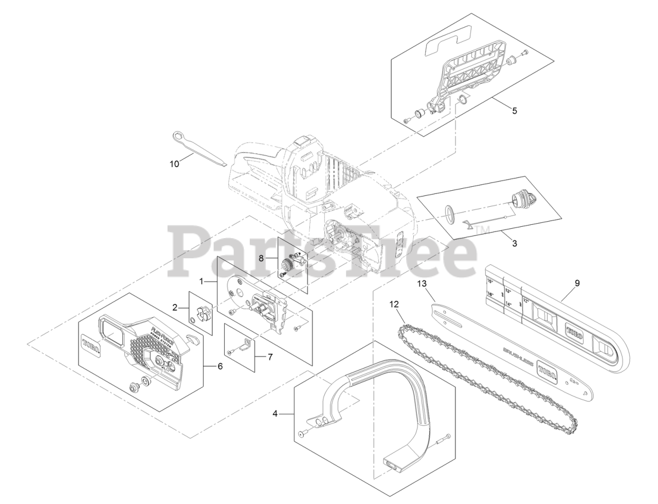 Toro 51850 T Toro 41cm/16" FlexForce Power System 60V MAX Chainsaw