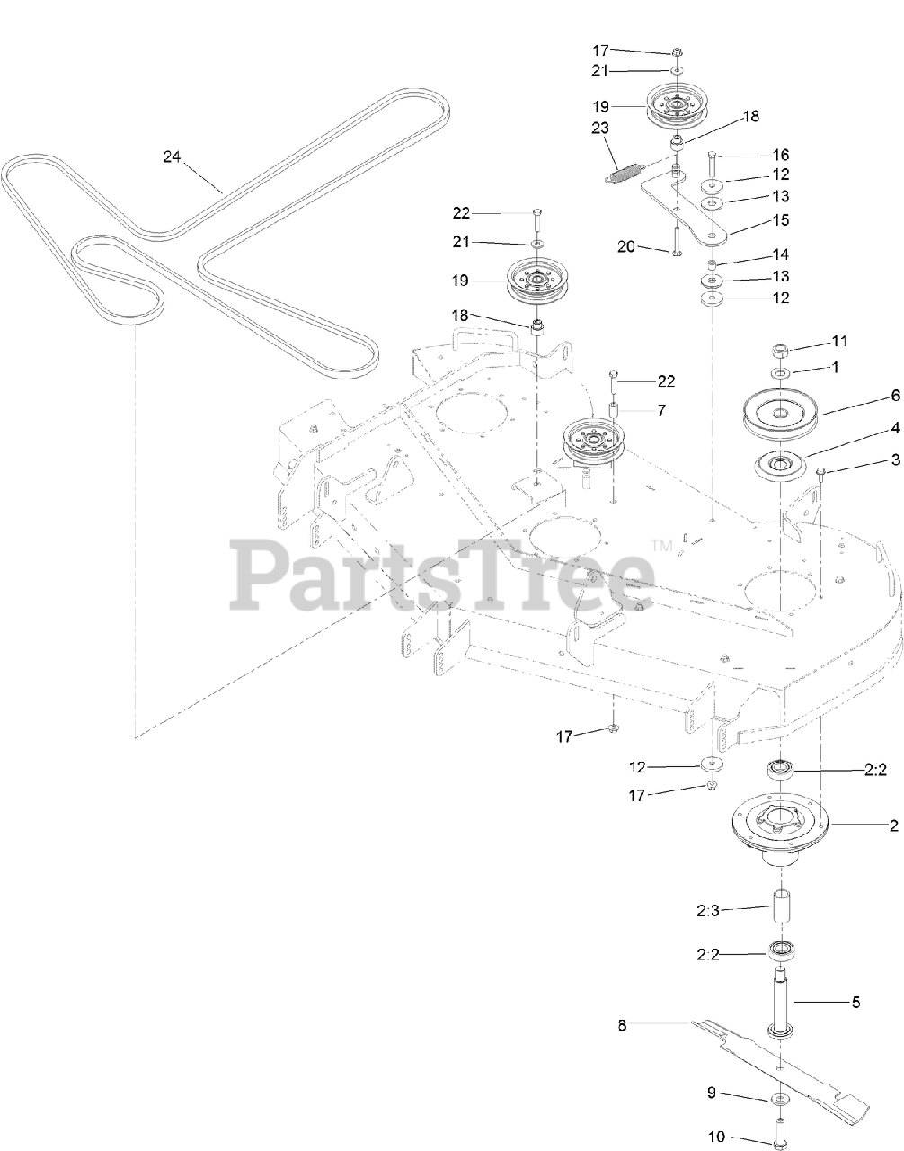 Toro 54 inch online zero turn blades