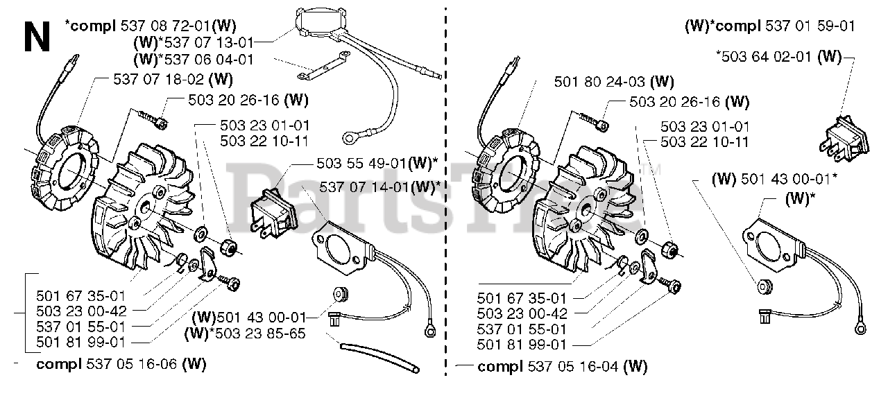 Carburetor Kit For Jonsered 2163, 2171 For Walbro HD Carb