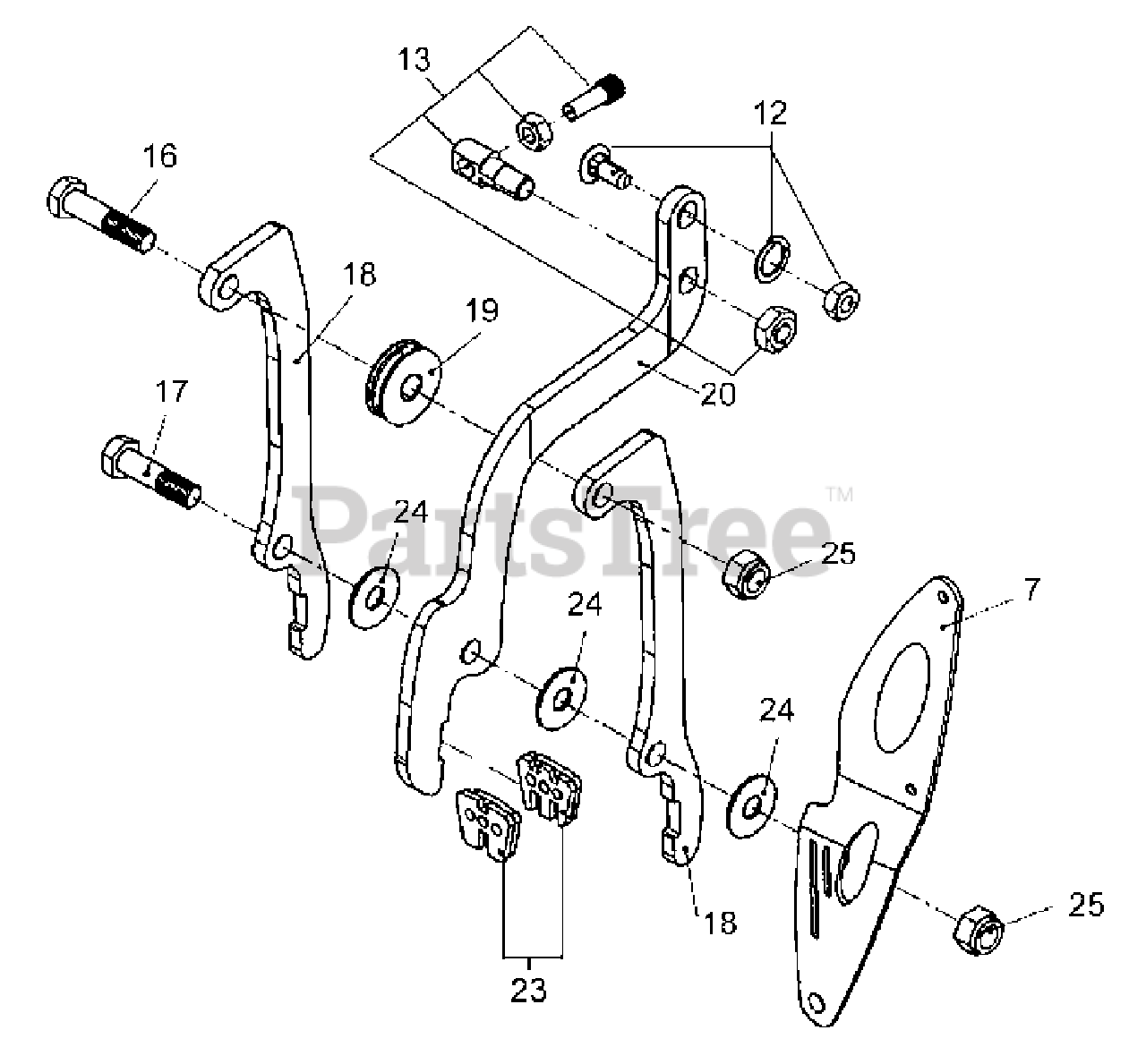 Tanaka PBSE802 Tanaka Bladez Moby 35cc PowerBoard Front Brake Parts