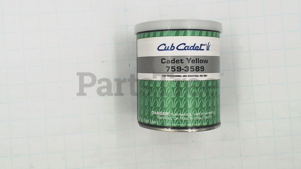 CUB 759-3589 - PAINT YELLOW QUART (Slide 1 of 2)