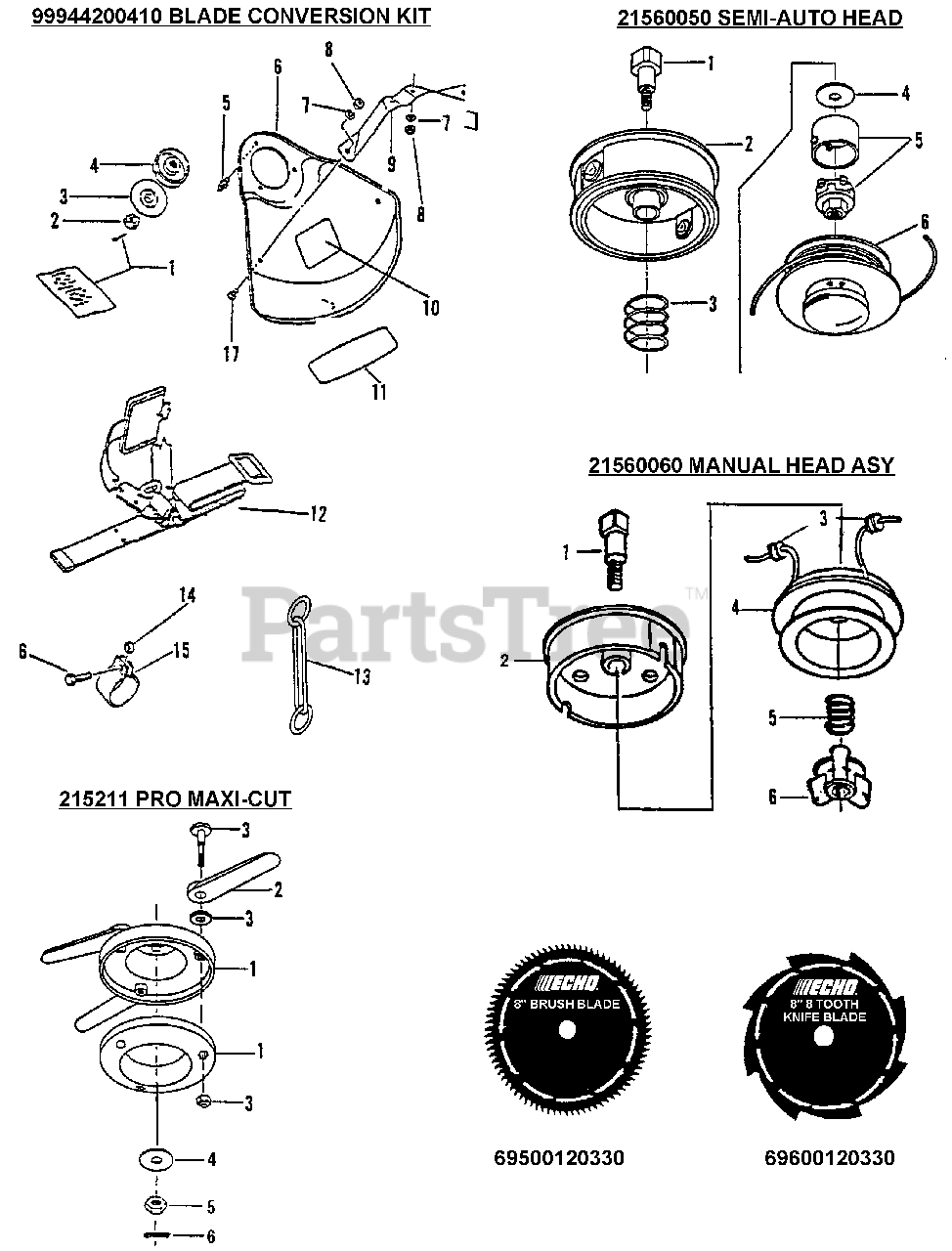 Echo SRM2100 Echo String Trimmer (Type 1) (SN 159491 999999