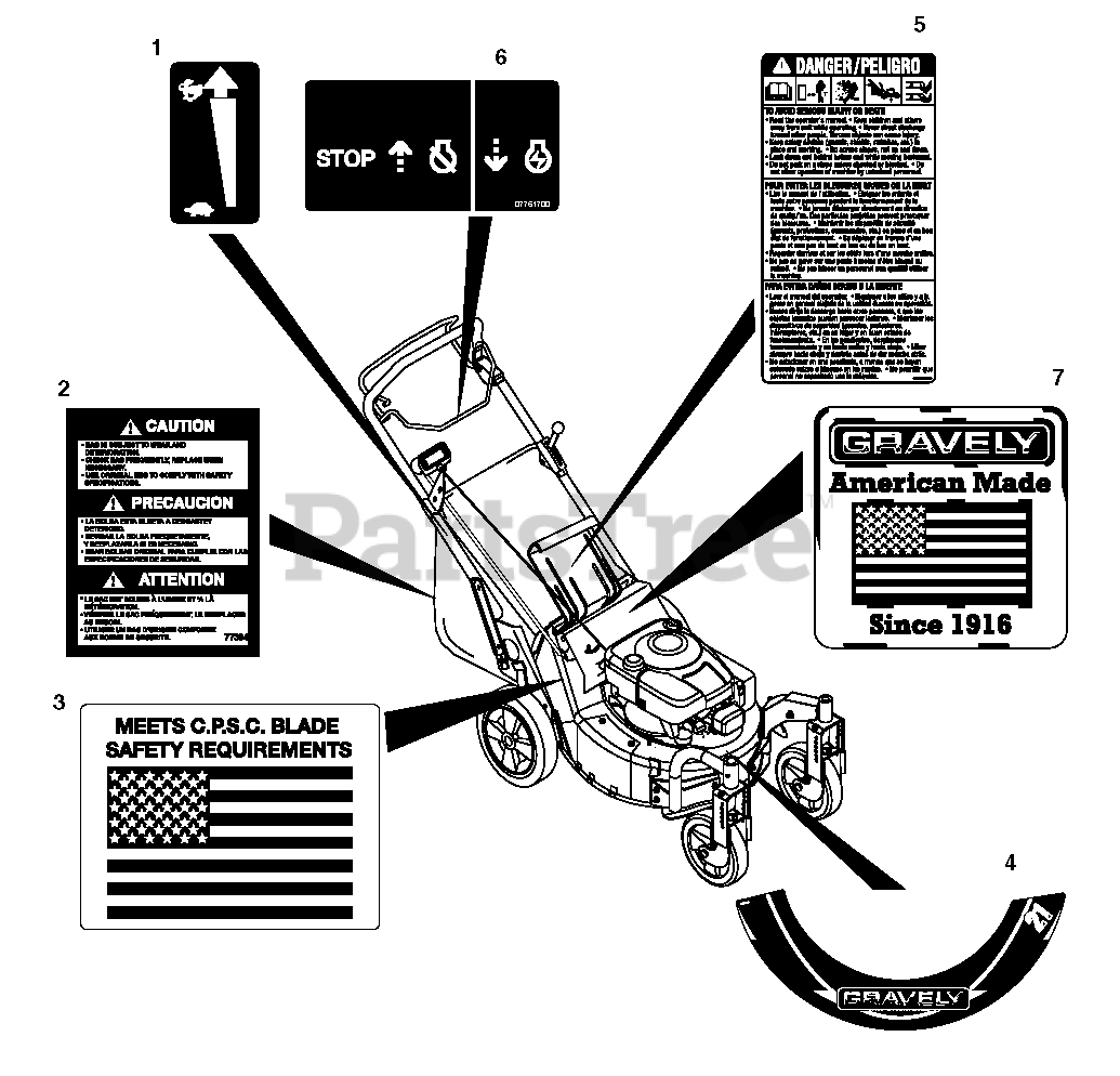 Gravely 911187 LM 21 SW Gravely 21