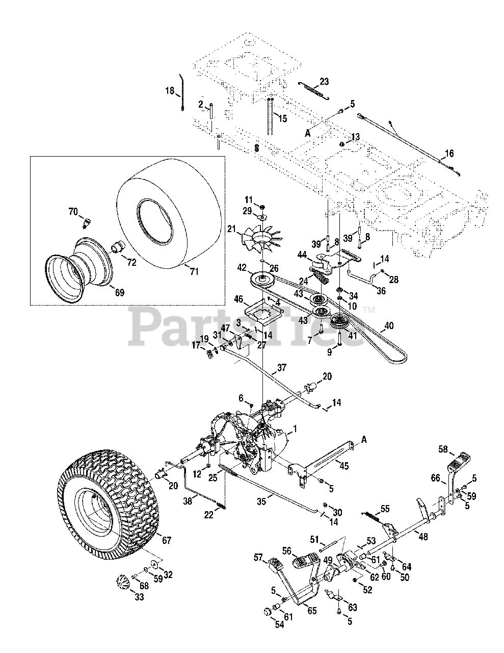 Craftsman pyt 9000 top drive belt