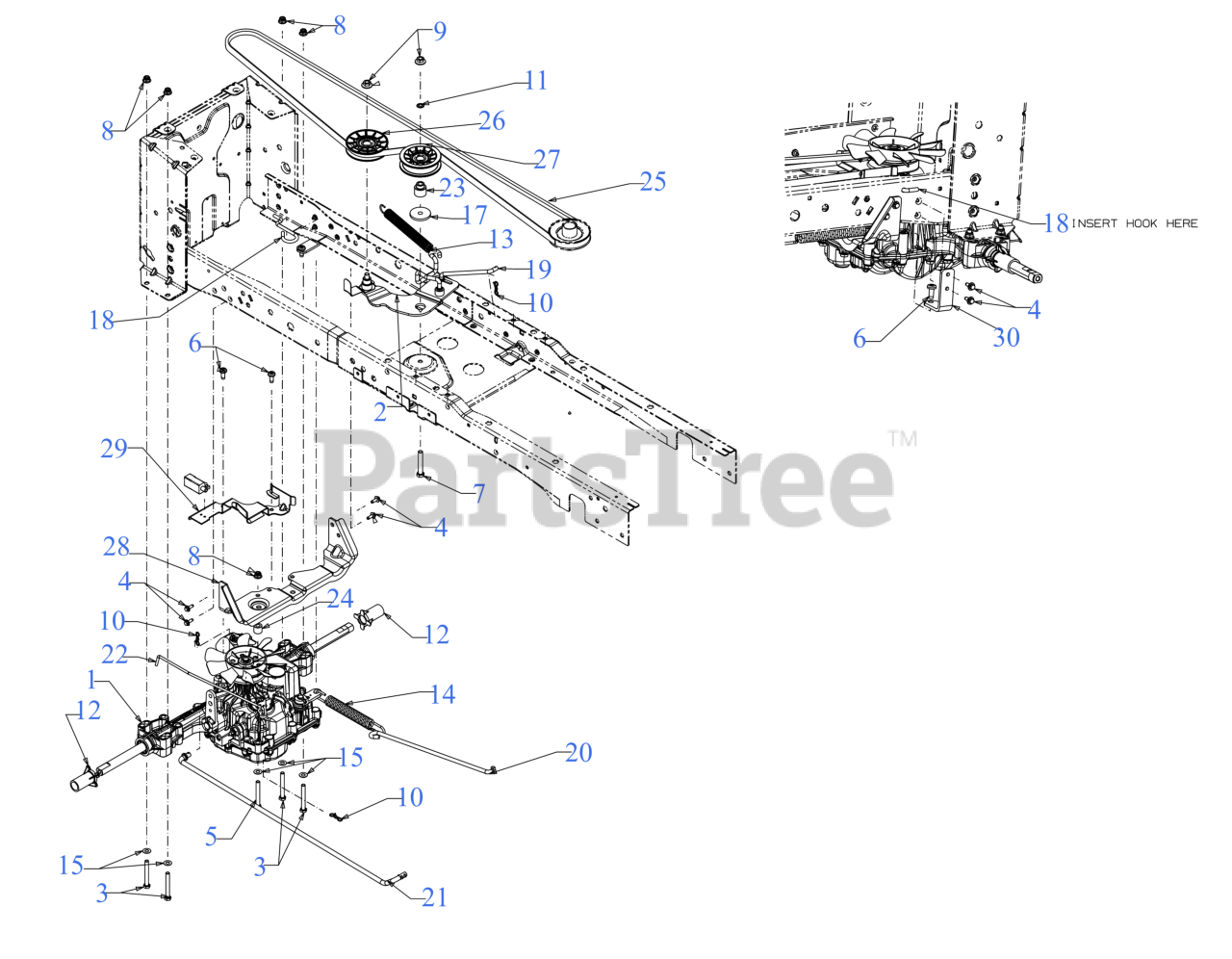 Cub Cadet XT1LT46 KH (13APA9CT056) Cub Cadet 46" XT1 Enduro Lawn