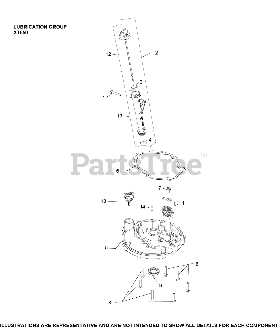 Kohler XT6502027 Kohler XT Series Engine, Made for Lawn Boy, 6.5 ft