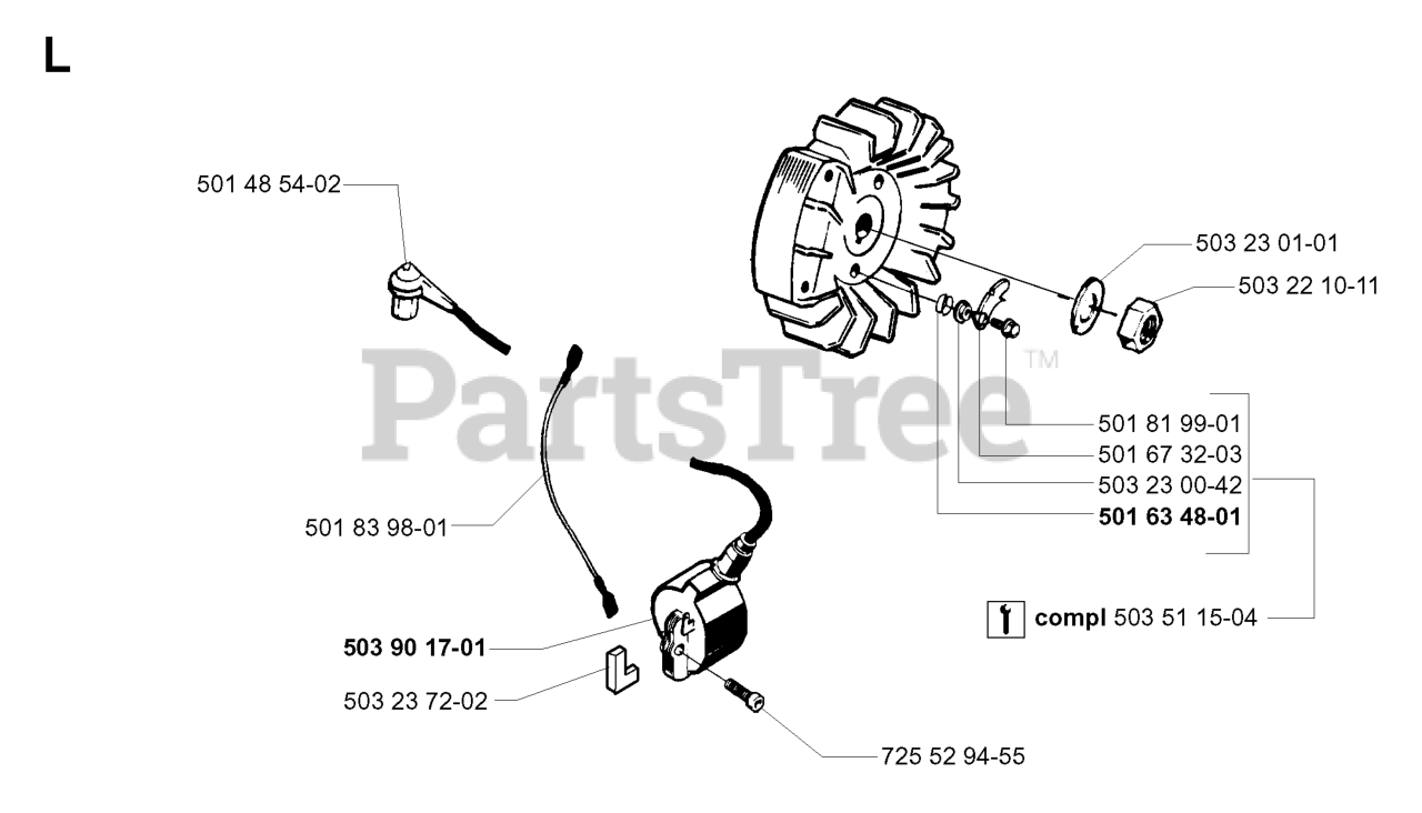 Husqvarna 268 K Husqvarna CutOff Saw (199909) IGNITION SYSTEM Parts