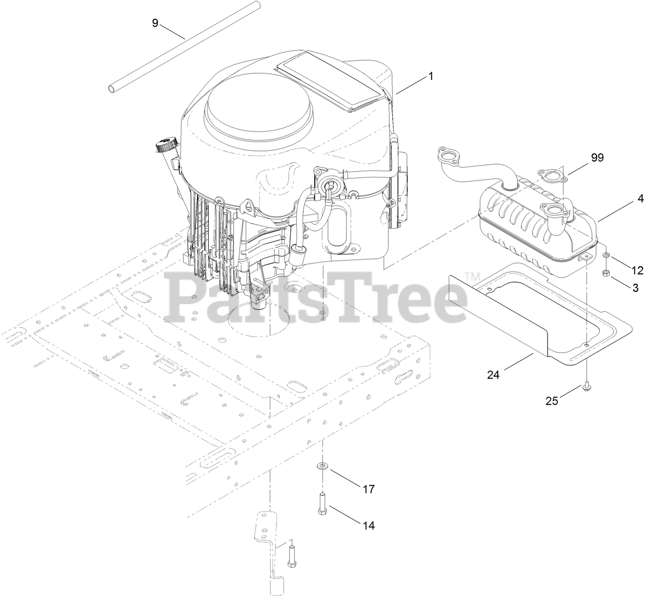 Toro 74635 (SS 5035) - Toro 50" TimeCutter Zero-Turn Mower (SN