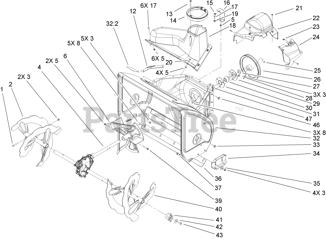Toro 38622 (826 LE) Toro 26" Power Max Snow Thrower (SN 260000001