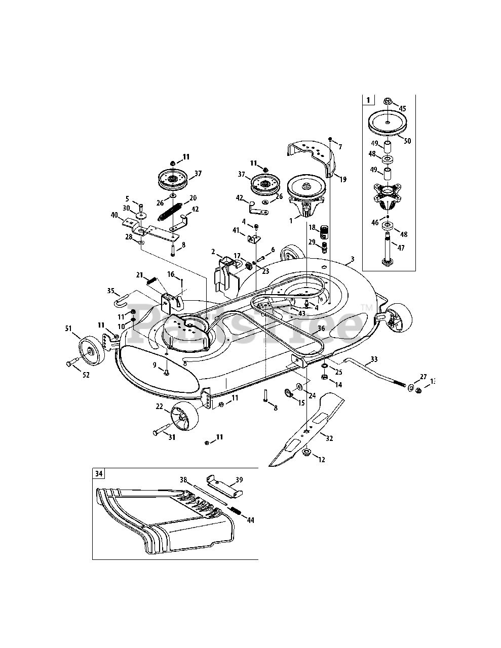 Cub Cadet LTX 1046 (13YP91AT010) - Cub Cadet 46