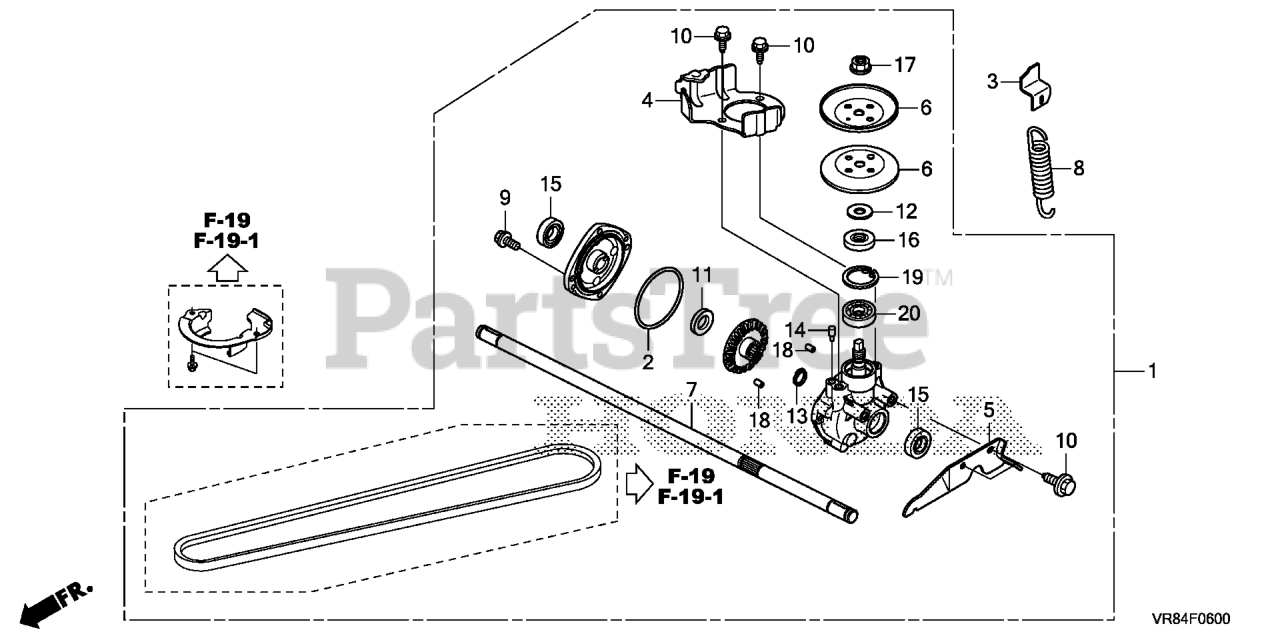 Honda HRN216 VKA (MANA) Honda WalkBehind Mower, Made in USA (SN