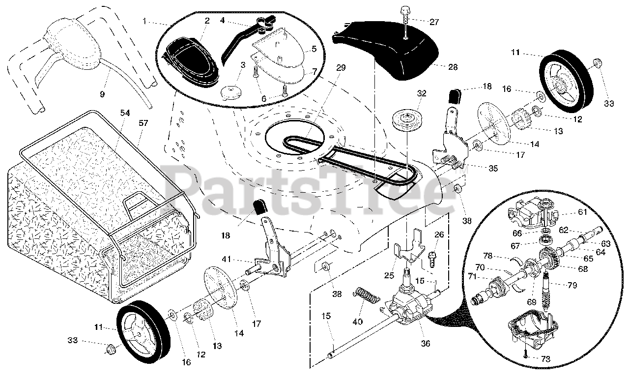 Husqvarna 67521 Es 961430031 00 Husqvarna 21 Walk Behind Mower