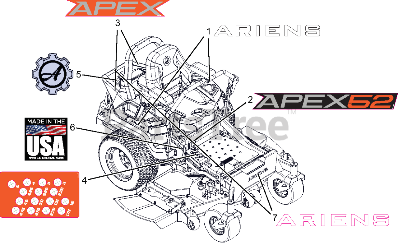Ariens 991159 Ariens Apex 52" ZeroTurn Mower, 23hp Kawasaki FR (SN