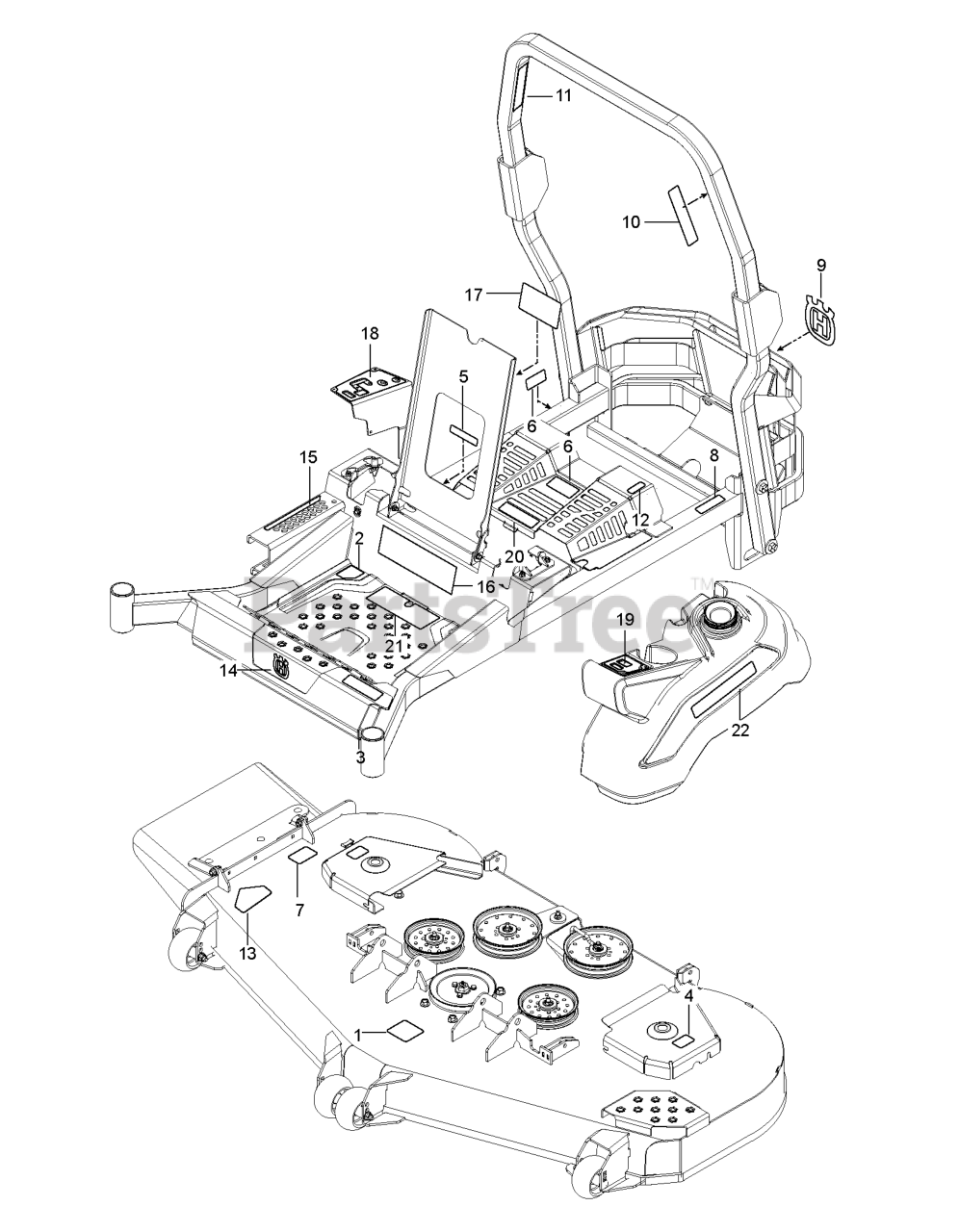 Husqvarna Z 554x (96793010100) Husqvarna 54" ZeroTurn Mower (2018