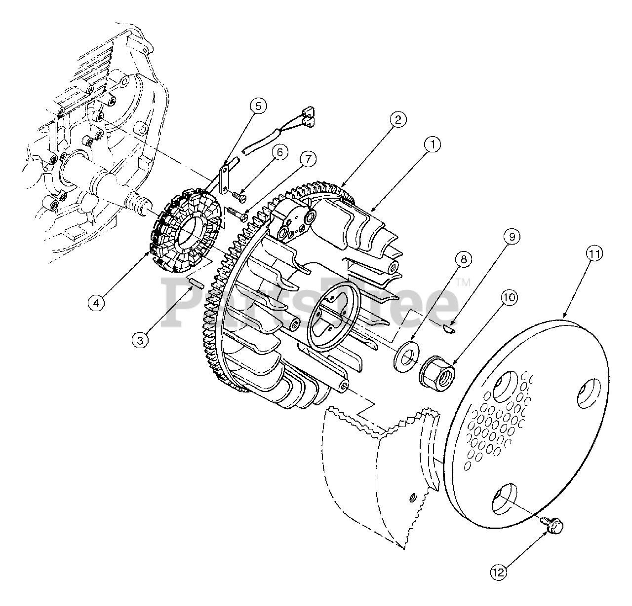 Cub Cadet 2146 (13A224F100) Cub Cadet Garden Tractor Blower Wheel