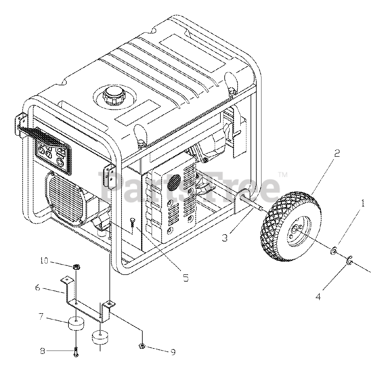 Craftsman 580.326300 (17990) Craftsman 6,300 Watt Portable Generator