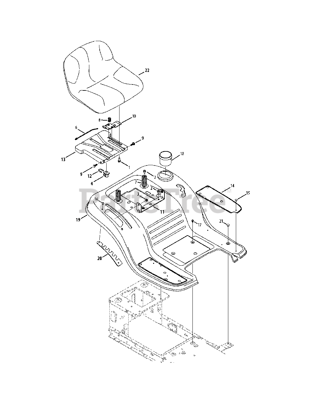 Craftsman 247.288841 13AJ78SS099 Craftsman LT2000 Lawn Tractor