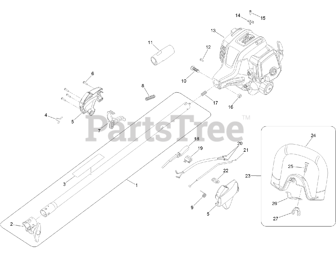 Toro 51978 Toro 18" StraightShaft String Trimmer (SN 317000001