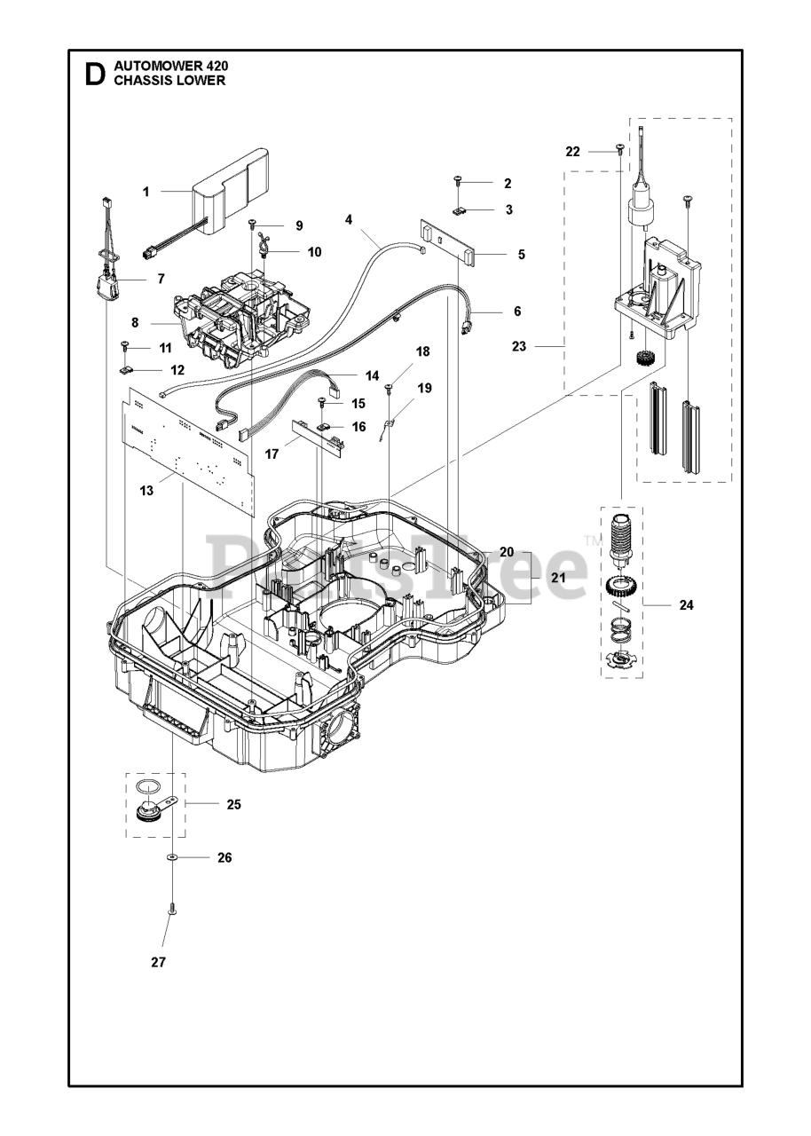 Husqvarna 420 Husqvarna Automower Robotic Lawn Mower (201701