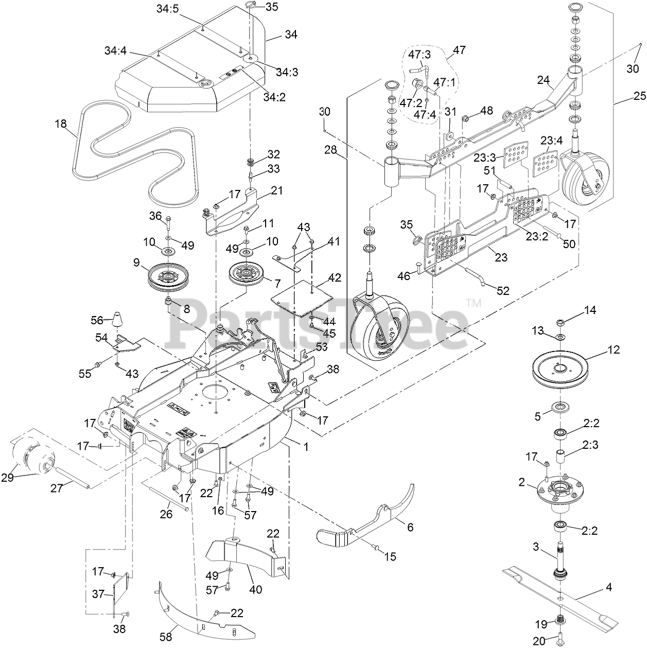 Exmark LZX980EKC96RW0 - Exmark 96
