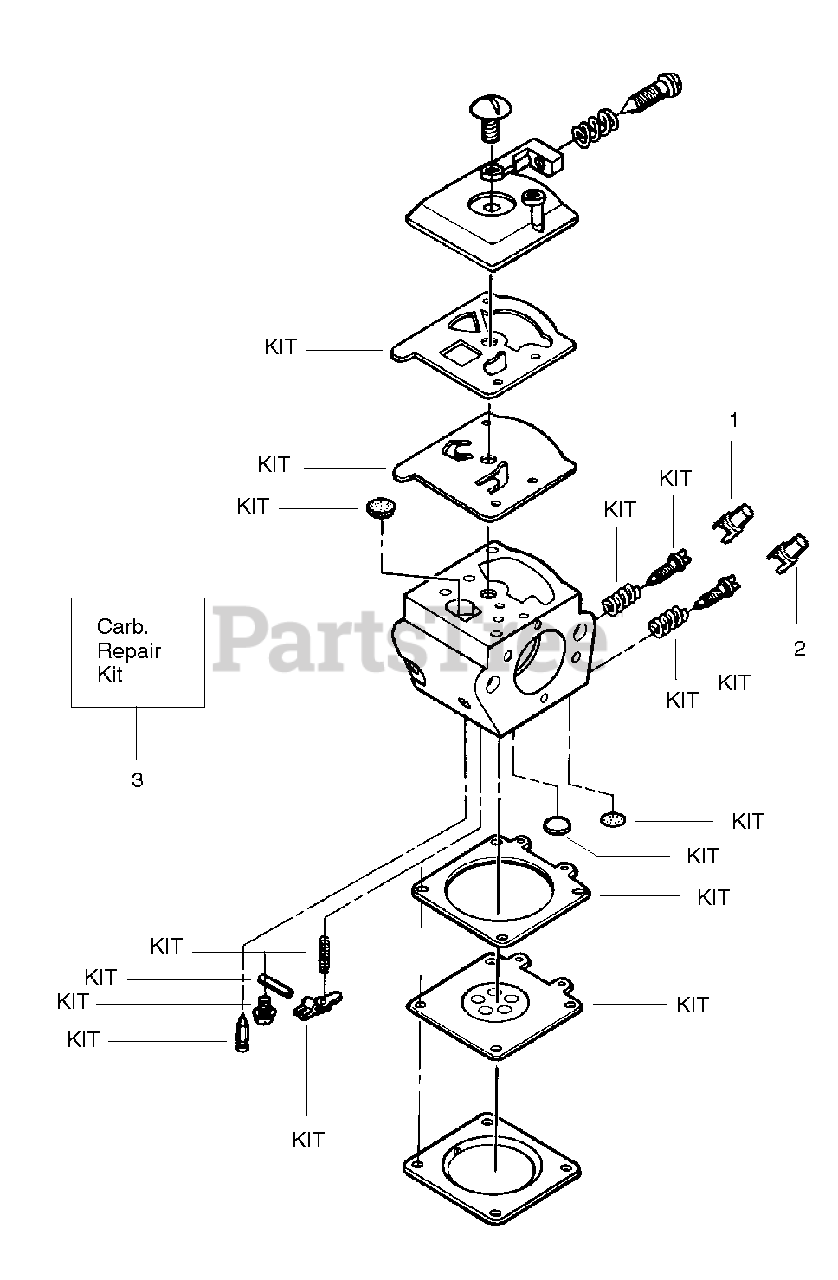 Craftsman 358.351082 - Craftsman Chainsaw Repair Parts Carburetor Parts