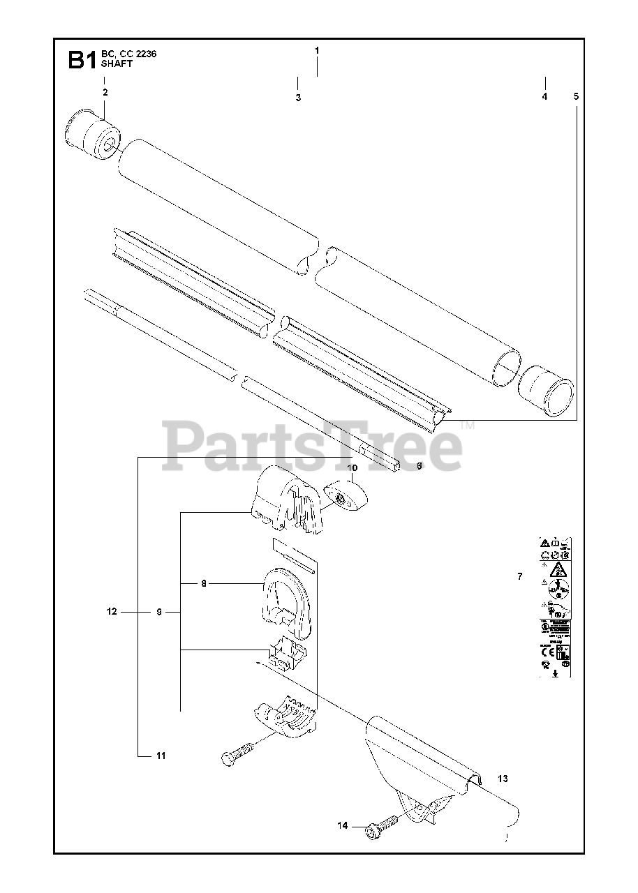 jonsered brush cutter parts