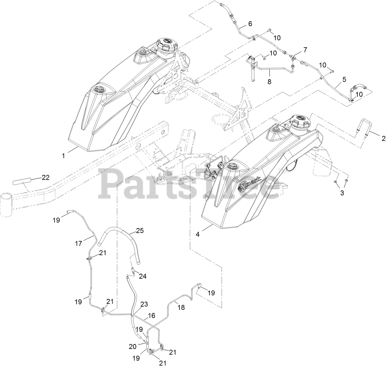 Exmark STS651GKA48400 Exmark 48" Staris SSeries StandOn Mower, Kaw
