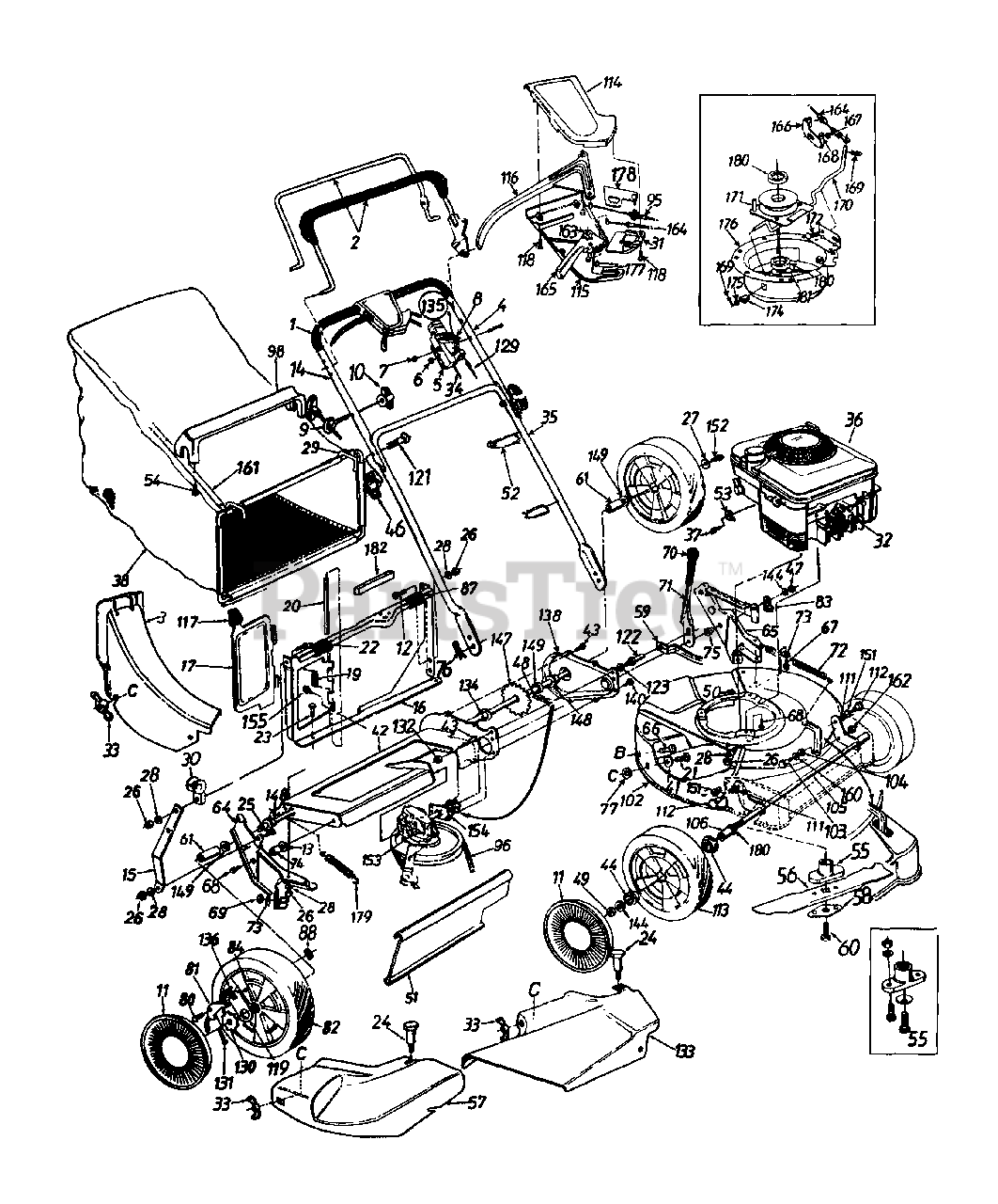 Yardman Lawn Mower Parts Diagram