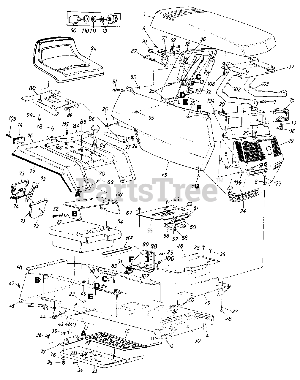 MTD 148-814-401 - MTD Garden Tractor (1988) (Yard-Man) Parts18 Parts