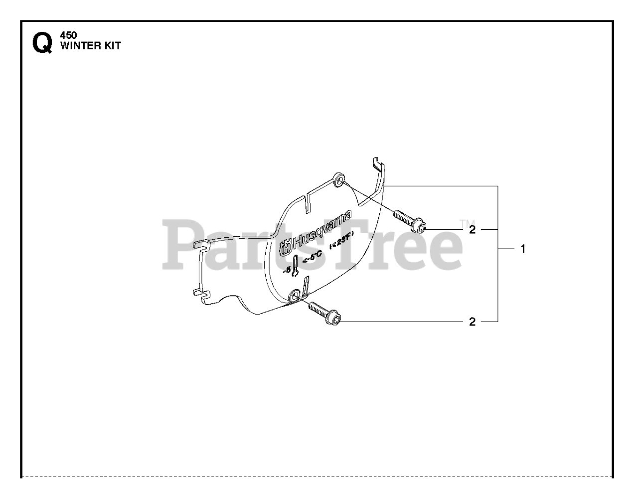 Husqvarna 450 Husqvarna Chainsaw WINTER KIT Parts Lookup with