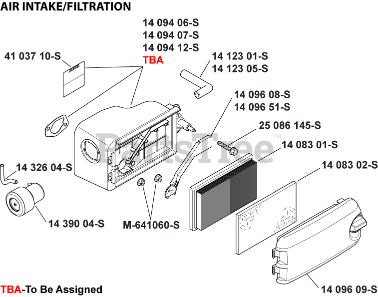 Kohler XT1730040 Kohler Courage XT7 Series Engine, Basic Version, 173cc Air Intake