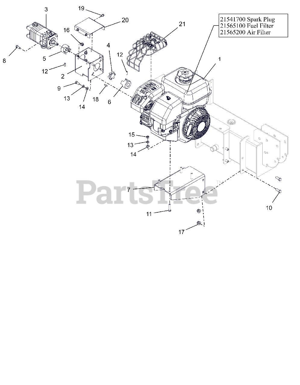 Ariens 917034 Ariens 34Ton Log Splitter (SN 005000 & Above) Engine