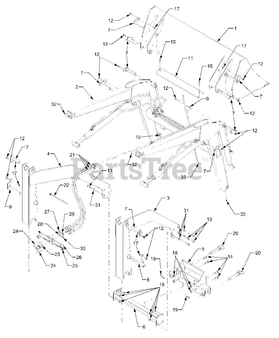 Cub Cadet 812 (590812100) Cub Cadet Front End Loader, 48" Bucket