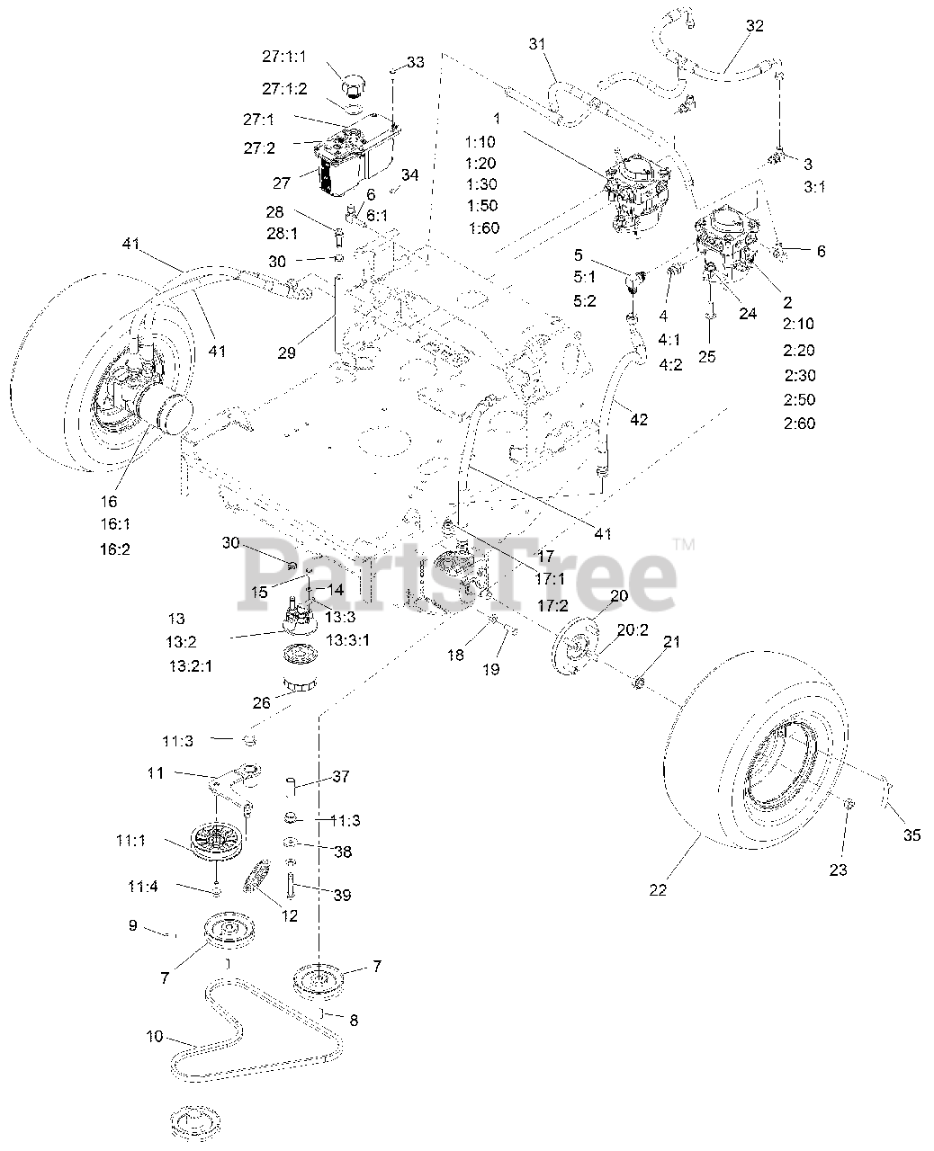 Exmark TTX650EKC60400 Exmark 60" Turf Tracer XSeries WalkBehind