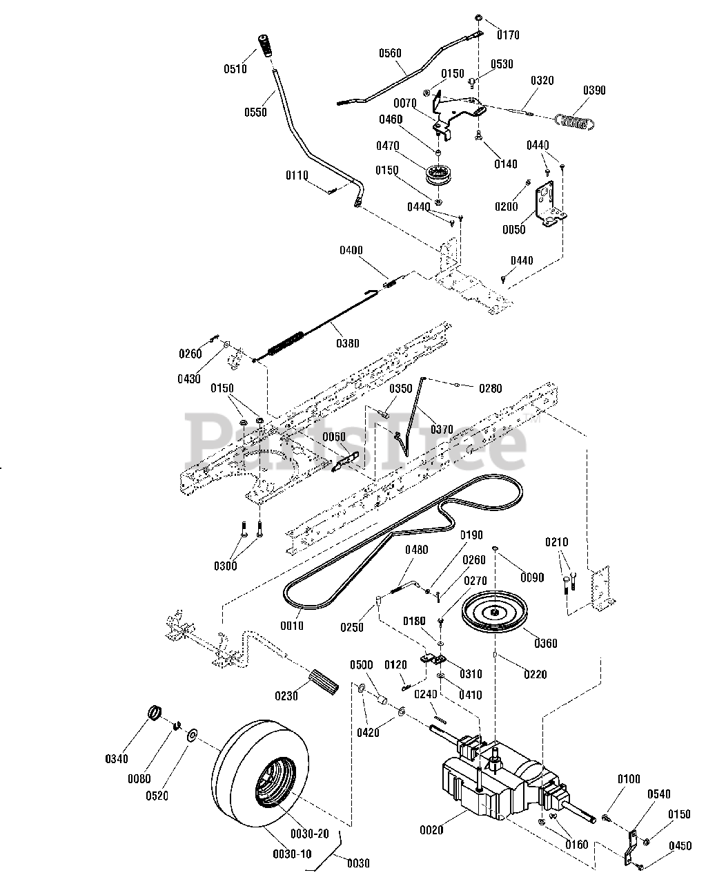 Yard King MT145380 (269119700) Yard King 38" Lawn Tractor 14.5hp