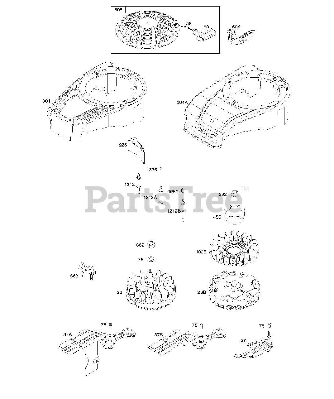 Briggs & Stratton 121Q022025F1 Briggs & Stratton Vertical Engine