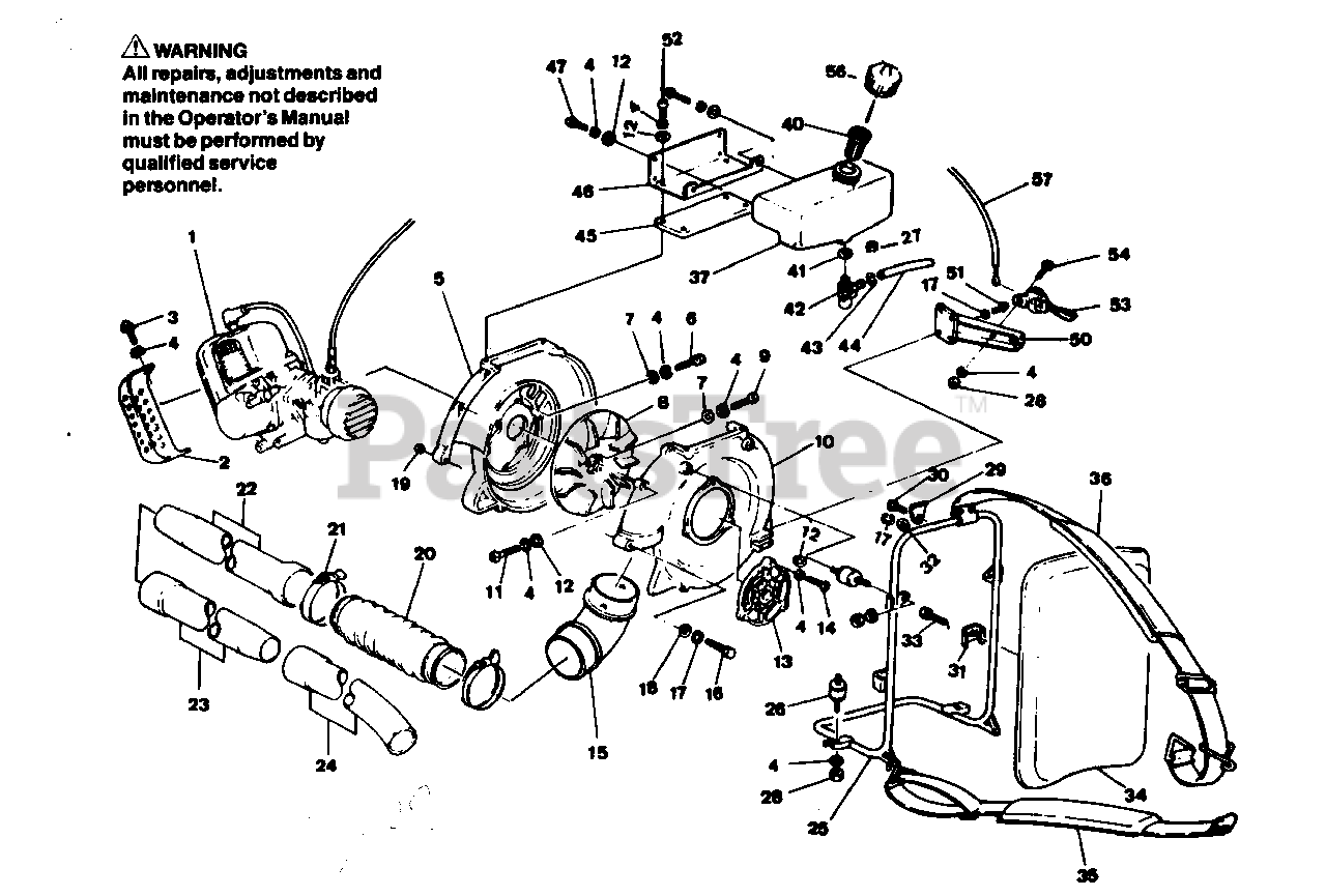 Weed Eater 900 Weed Eater Blower Blower Assembly Parts Lookup With