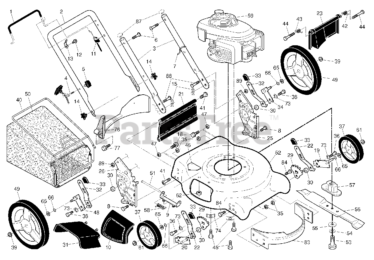 Husqvarna 7021 P 961330007 08 Husqvarna 21 Walk Behind Mower 2013