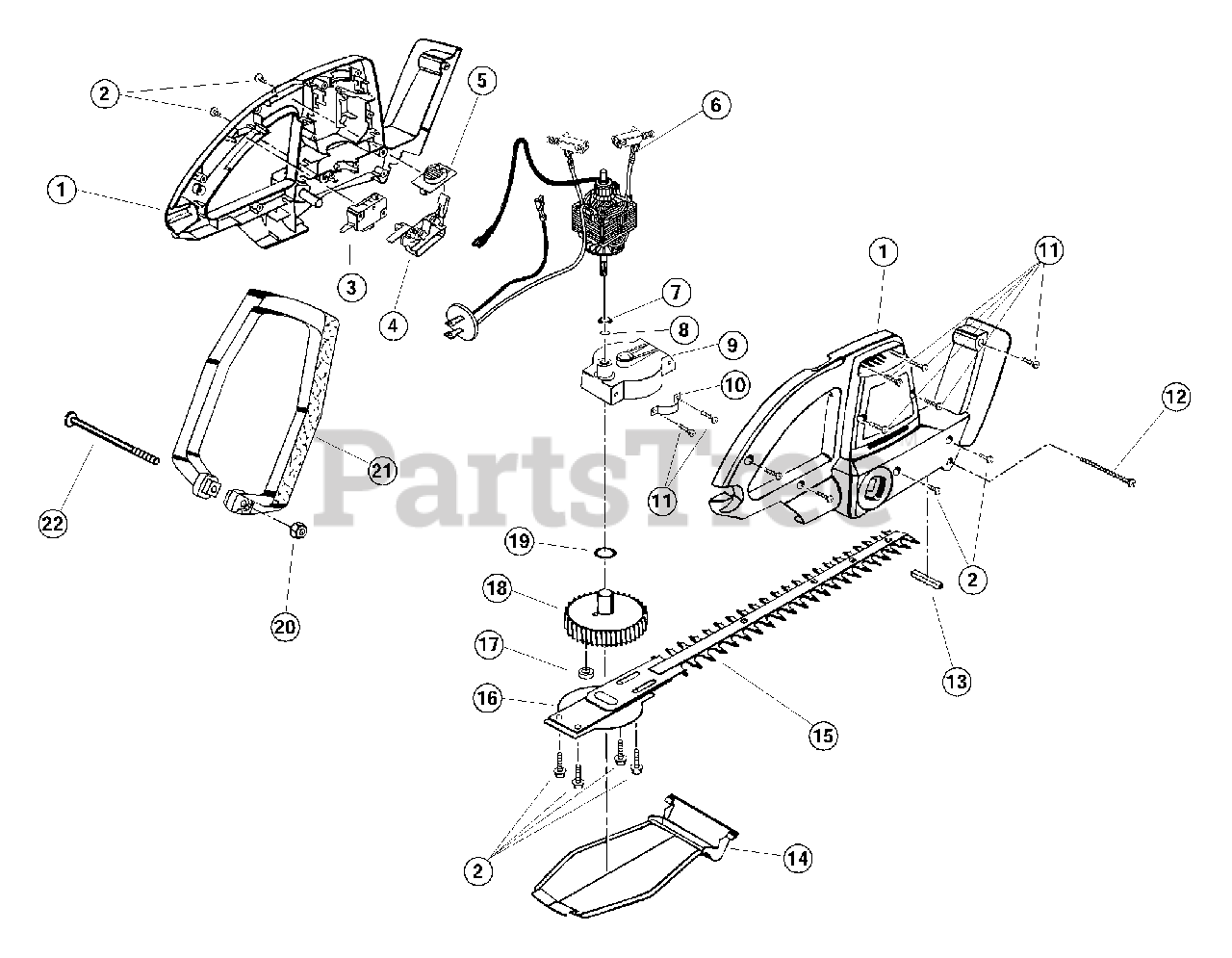 Pioner automatisk Kan ikke lide Ryobi HT 816r (41AF816G034) - Ryobi Hedge Trimmer, Electric Replacement  Parts Parts Lookup with Diagrams | PartsTree