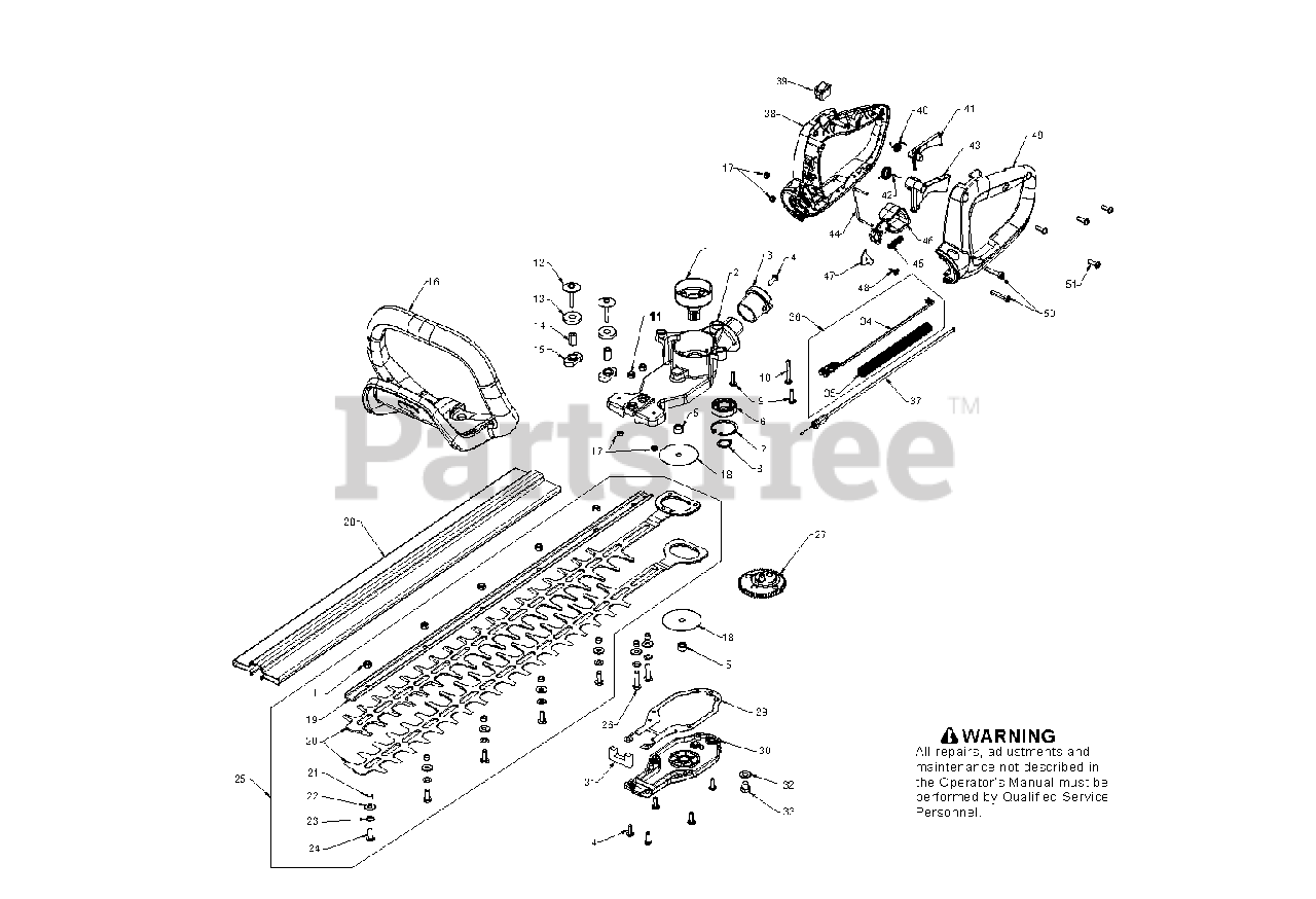 Poulan Pro PP 2822 (966513101) Poulan Pro Hedge Trimmer (201103