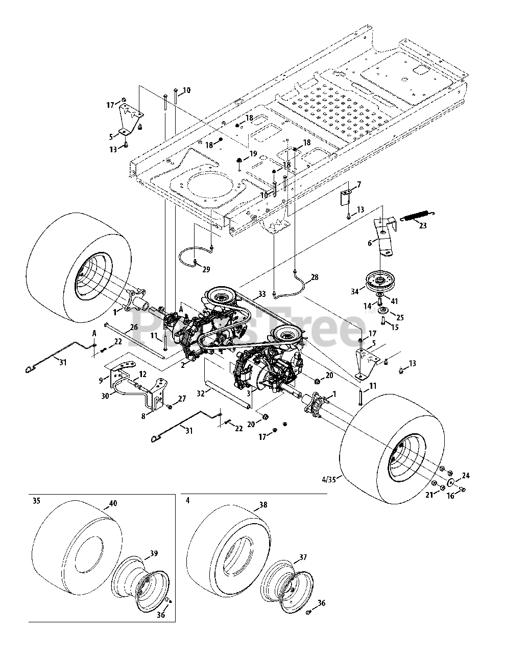 Cub Cadet RZTS42 (17WF2BDS056) Cub Cadet 42" RZT ZeroTurn Mower