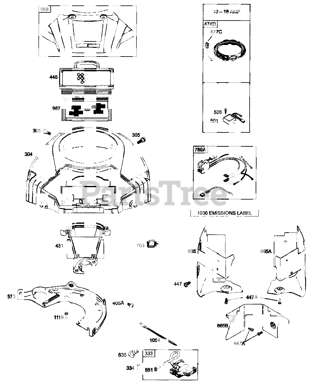 Cub Cadet Z Force 44 Wiring Diagram from www.partstree.com