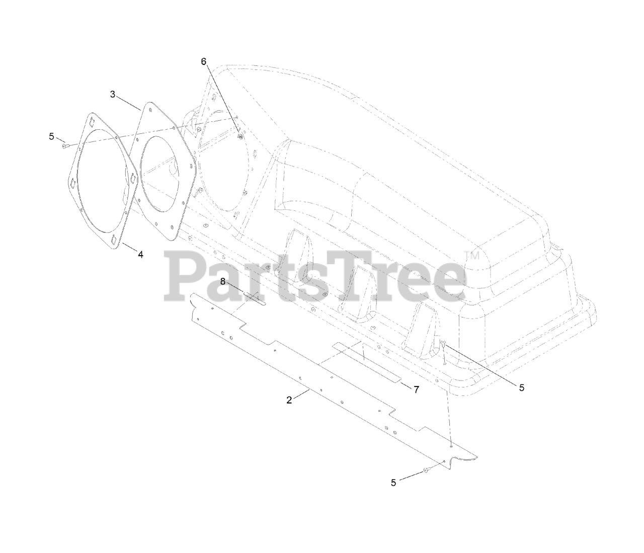 Exmark 1267510 Exmark Bagger for 50" ZeroTurn Radius Riding Mower