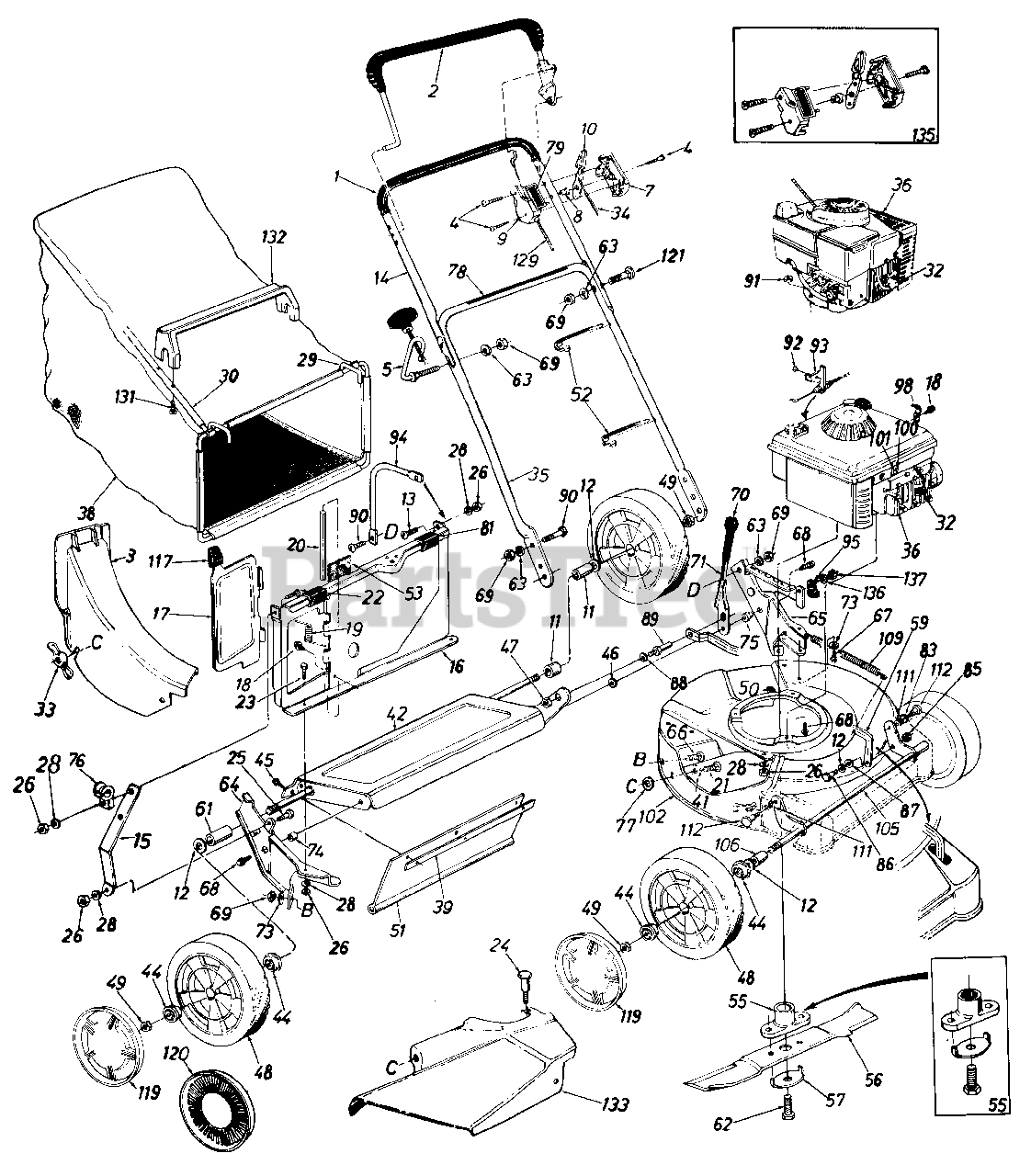 Yardman Lawn Mower Parts Diagram