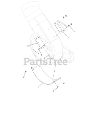 Ariens 815018 (000101 - ) 50 HVZ Bagger Parts Diagram for Bagger Cover  Assembly