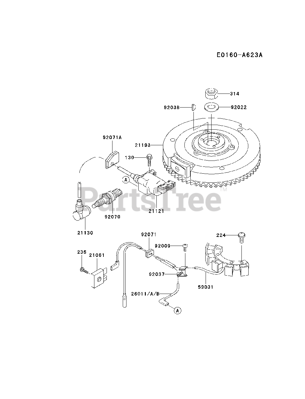 Kawasaki Fc290v Fs05 Kawasaki Engine Electric Equipment Parts Lookup With Diagrams Partstree