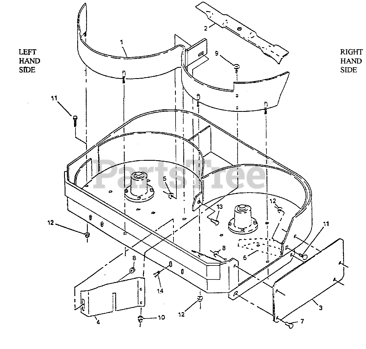 Exmark MK322 Exmark 32" Mulching Kit Underside of 36" Mower Deck